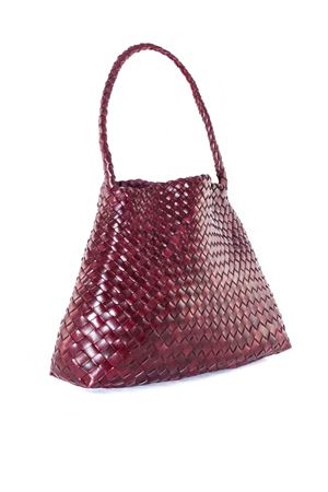 Borsa Santa Maria Mini S. Croce in pelle bordeaux DRAGON DIFFUSION | 8700BORDO